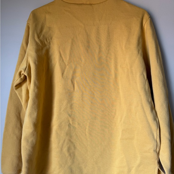 Vintage 90s Harvest Gold Autumn Pumpkin Leaves Embroidered Sweatshirt - Picture 5 of 5